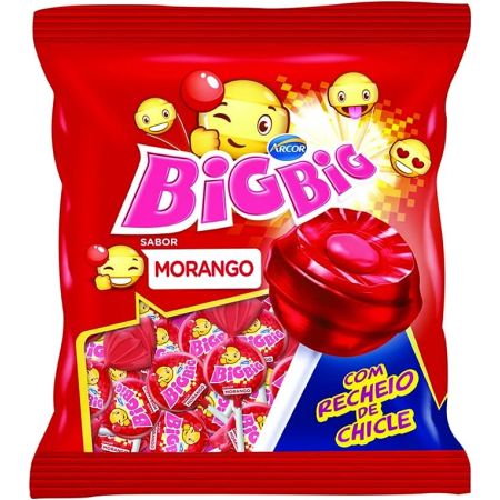 PIRULITO ARCOR CHICLE BIG BIG 500 GR MORANGO
